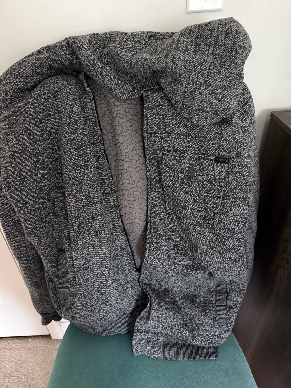 O’Neill hooded zip up (zipper missing)